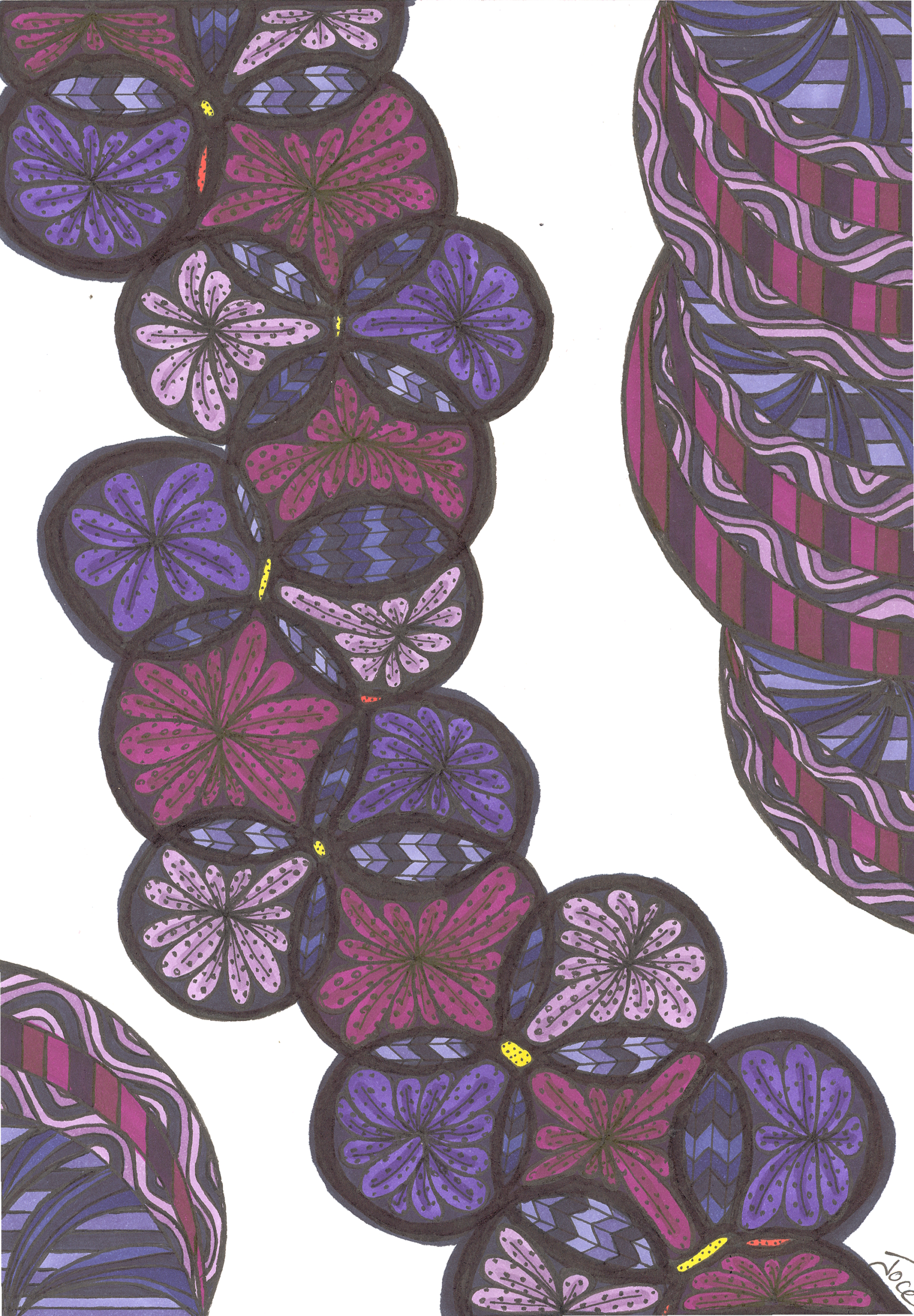 Cool Vibrancy: Dynamic Art in Royal & Ocean Hues